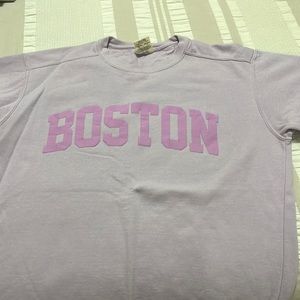 Comfort Colors purple Boston sweatshirt